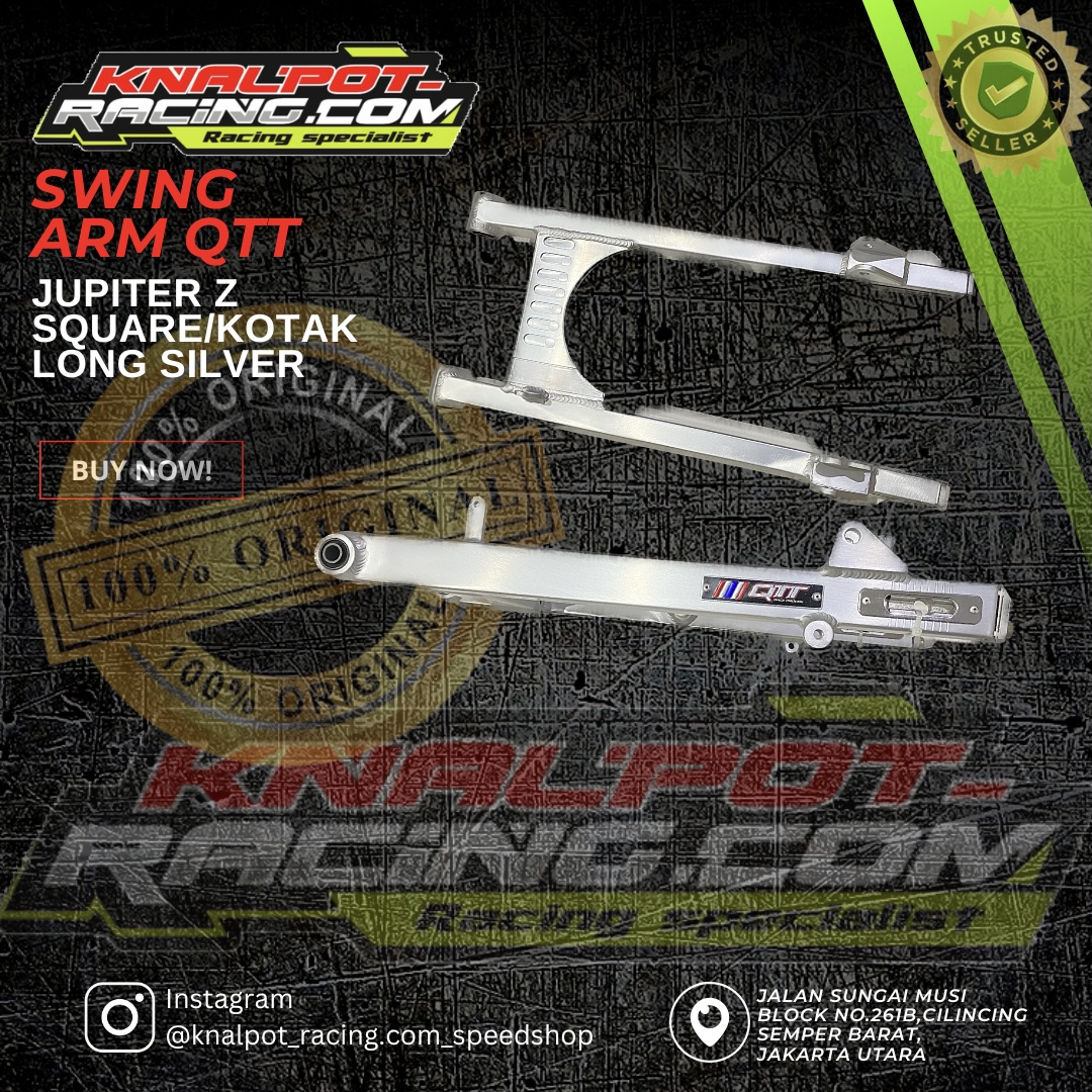 SWING ARM SWINGARM QTT JUPITER Z SQUARE/KOTAK LONG SILVER QTT